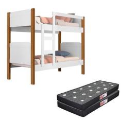 Imagem de Beliche Solteiro Flora + Colchão Alta Qualidade NOVO MODELO - Anyben, 