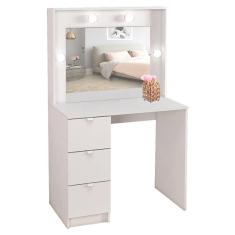 Imagem de Penteadeira Camarim com Espelho 3 Gavetas Los Angeles Branco