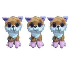 Imagem de Kit C/3x Brinquedo de Pelúcia Raposa - Ty Rara