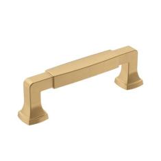 Imagem de Amerock | Puxador de armário | Bronze champanhe | 96 mm (3-3/4 polegadas) centro a centro | Estatura | 1 pacote | Puxador de gaveta | Puxador de armário | Ferragens de armário