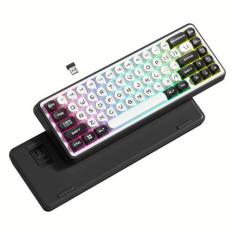 Imagem de Teclado Womier WK60 60% Mecânico Sem Fio RGB Preto