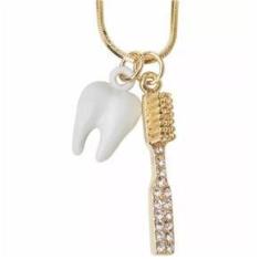 Imagem de Colar Rabo de Rato Dente  Dentista Folheado 18k