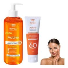 Imagem de Kit Actine Darrow Protetor Solar Universal Fps60 Gel Facial Antioleosidade