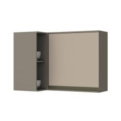 Imagem de Armário Aéreo P/ Cozinha Canto Reto Connect C/ 1 Porta 95cm Duna/cristal Henn