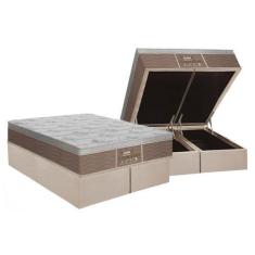 Imagem de Cama Box Baú King: Colchão Molas Probel Prolastic Guardian + Base Crc