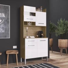 Imagem de Armário de Cozinha Compacta Kit 4 Portas 1 Gaveta AC4100 Decibal