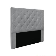 Imagem de Cabeceira Cama Box Casal 140 cm Tania Linho Cinza S04 - D`Rossi