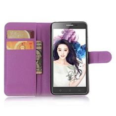 Imagem de Capa carteira para Lenovo A3690, capa carteira flip de couro PU premium com compartimento para cartão, suporte e fecho magnético [capa interna de TPU à prova de choque] compatível com Lenovo A3690