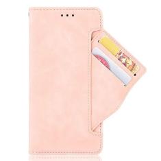 Imagem de Capa com compartimento para cartão para Oppo Reno A, capa flip carteira com suporte de couro para Oppo Reno A, capa magnética retrô para telefone, capa carteira com compartimentos para cartões