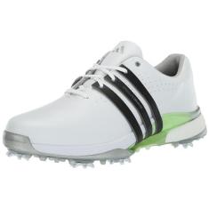 Imagem de Adidas Tênis de golfe masculino Tour360 24 Boa, Calçado branco/preto/verde Spark, 42