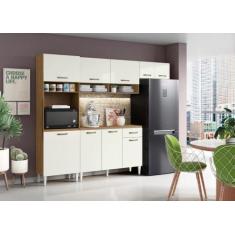 Imagem de Cozinha Compacta Aurora 9 Portas 1 Gaveta Atacama Off White - Aramóvei