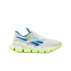 Imagem de Reebok Tênis masculino Floatzig 1, Calçado branco/limão digital/azul cinético, 45