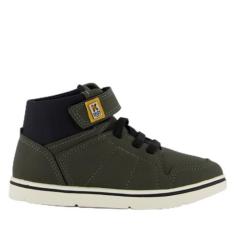 Imagem de Tênis Klin Flyer Cano Médio Infantil Verde Militar e Preto