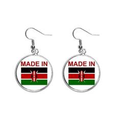 Imagem de Brincos de prata feitos no Kenya Country Love Ear pendentes joia feminina