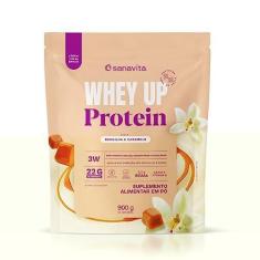Imagem de WHEY PROTEIN 3W UP - 22G Proteina - BAUNILHA E CARAMELO 900g Sanavita