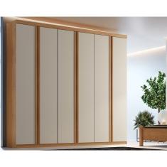 Imagem de Guarda Roupa 6 Portas Filadélfia E 4 Gavetas Naturale-Off White - Rufato