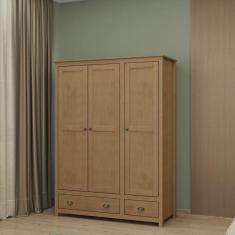 Imagem de Guarda-roupa 3 Portas 2 Gavetas Topázio Freijó
