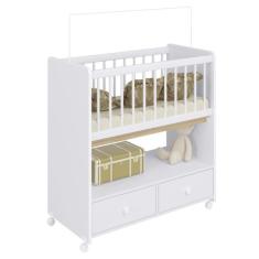 Imagem de Mini Berço Moisés BY 511 com Colchão 2 Gavetas Branco - Completa Móveis