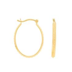 Imagem de Brinco Rommanel Banhado Ouro Argola Trabalhada No Centro 524371