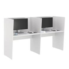 Imagem de Escrivaninha Office 2 Lugares Letonia Branco