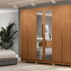 Imagem de Guarda-Roupa 6 Portas Com Espelhos E Pés Canela - Kappesberg