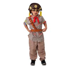 Imagem de Fantasia Cangaceiro Infantil Camisa Junina com Calça Cinto Lenço