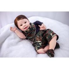 Imagem de Bebê Reborn Menino Realista Cabelo Fio A Fio - Mundo Azul E Rosa