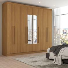 Imagem de Guarda-Roupa Ele e Ela 8 Portas 8 Prateleiras com Espelho Cinamomo - Panorama Móveis
