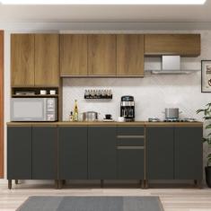 Imagem de Cozinha Completa 5 Peças 13 Portas 2 Gavetas 270cm Montreal Indekes