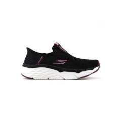 Imagem de Tênis Feminino Skechers Slip-Ins Max Cushioning Preto Rosa-Feminino