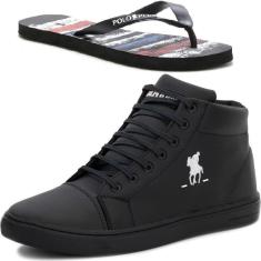 Imagem de Kit De Tênis Casual e Um Chinelo Simples Polo Plus Confortável E Estiloso-Masculino