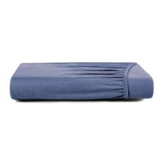 Imagem de Lençol com Elástico King Altenburg Cetim 300 Fios Azul