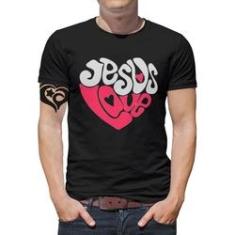 Imagem de Camiseta Jesus Gospel Evangélicas Masculina Roupa Love