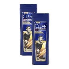 Imagem de Kit 2 Shampoos Clear Men Anticaspa Limpeza Profunda 200ml