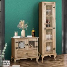 Imagem de Balcão Rústico Com Torre Mel D161 E D120 Shop jm