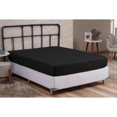 Imagem de Lençol Casal Liso Com Elástico Avulso Cama Box 30cm Altura - Nara Conf