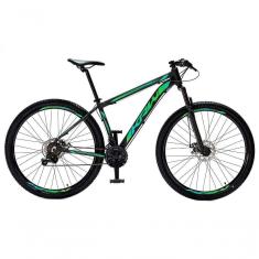 Imagem de Bicicleta Aro 29 Krw Alumínio Shimano 21 Vel Freio A Disco Suspensão S6 19 Preto-Verde