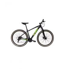 Imagem de Bicicleta Aro 29 Ksw Xlt Alumínio 27v Freio Disco Mecânico Garfo Suspensão Pneu Faixa - Preto/verde Tam.17