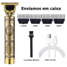 Imagem de Maquina Cortar Cabelo E Barba Elétrica Aparador Barba Arbeadosem Fio R