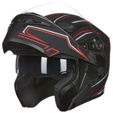 Imagem de Capacete de motocicleta ilm 902 Dual Visor Flip up Modular dot xl