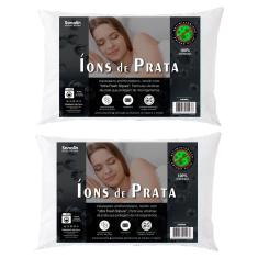 Imagem de Travesseiro Sonolin Íons de Prata 50x70cm Branco - 2 Unidades
