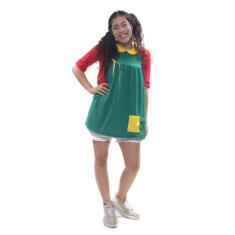 Imagem de Fantasia Chiquinha Adulto Roupa Oficial Turma Do Chaves