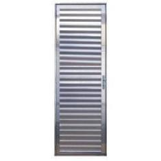 Imagem de Porta De Alumínio Brilhante Palheta Cmc Modular - 2,10(a) X 0,90(l) Lado Esquerdo