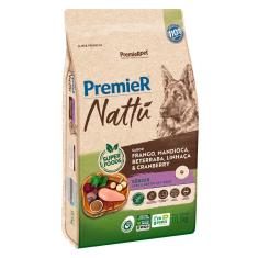 Imagem de Ração Seca Premier Nattú Sabor Mandioca Para Cães Idosos - 10,1 Kg
