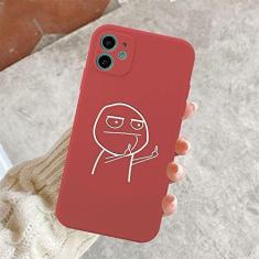 Imagem de Capa de telefone engraçada para iphone 11 12 13 pro max mini capas de dedo médio para iphone 7 8 plus x xr xs max capa traseira macia, vermelho t2622, para iphone 13pro max