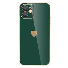 Imagem de Capa de telefone de proteção de lente de revestimento sólido para iPhone 12 11 Pro Max X XR XS Max 7 8 6 6s Plus SE 3 2022 13 Pro Max Capa macia, verde escuro, para iPhone12 Pro Max