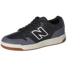 Imagem de TENIS NEW BALANCE 480 LOW MASCULINO BLACK/GRAPHITE, Calçados Masculinos, PRETO/GRAFITE, 38