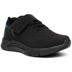 Imagem de Tênis Infantil Klin New Sport Menino - Preto e Azul - 36-Masculino