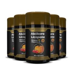 Imagem de 5x OLEO DE SEMENTE DE ABOBORA COM LICOPENO 60CAPS HF - HF SUPLEMENTOS