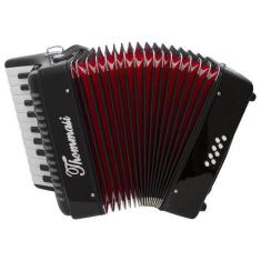 Imagem de Acordeon 8 Baixos 22 Teclas TA 822 Preto Thommasi